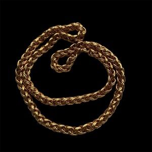 Monet chunky gold chain necklace statement piece vintage pristine condition